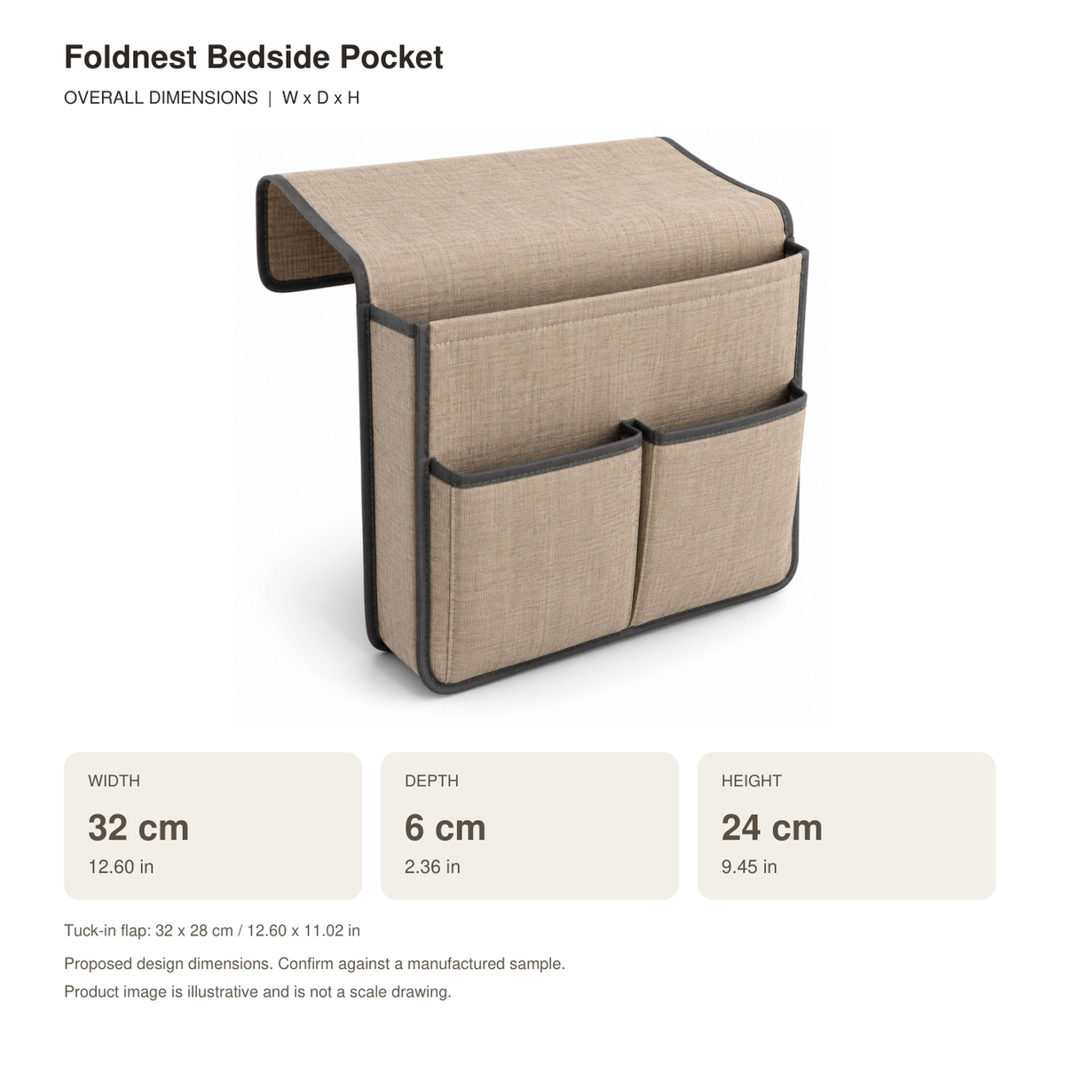 Foldnest Bedside Pocket