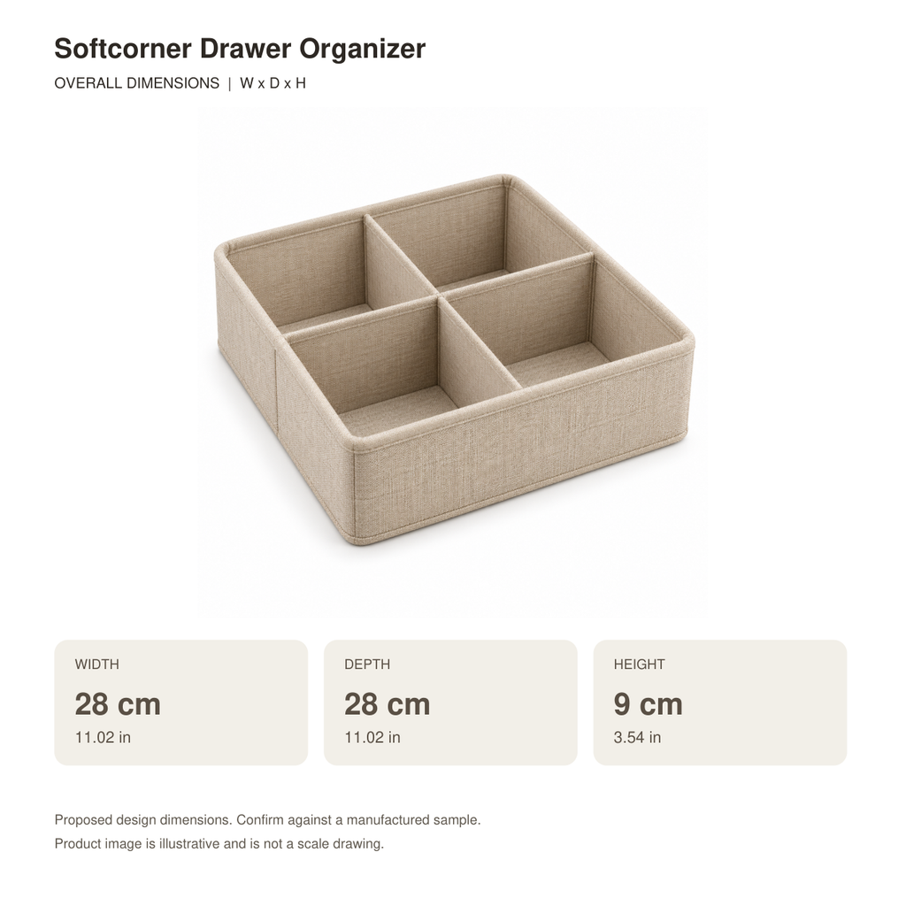Softcorner Drawer Organizer
