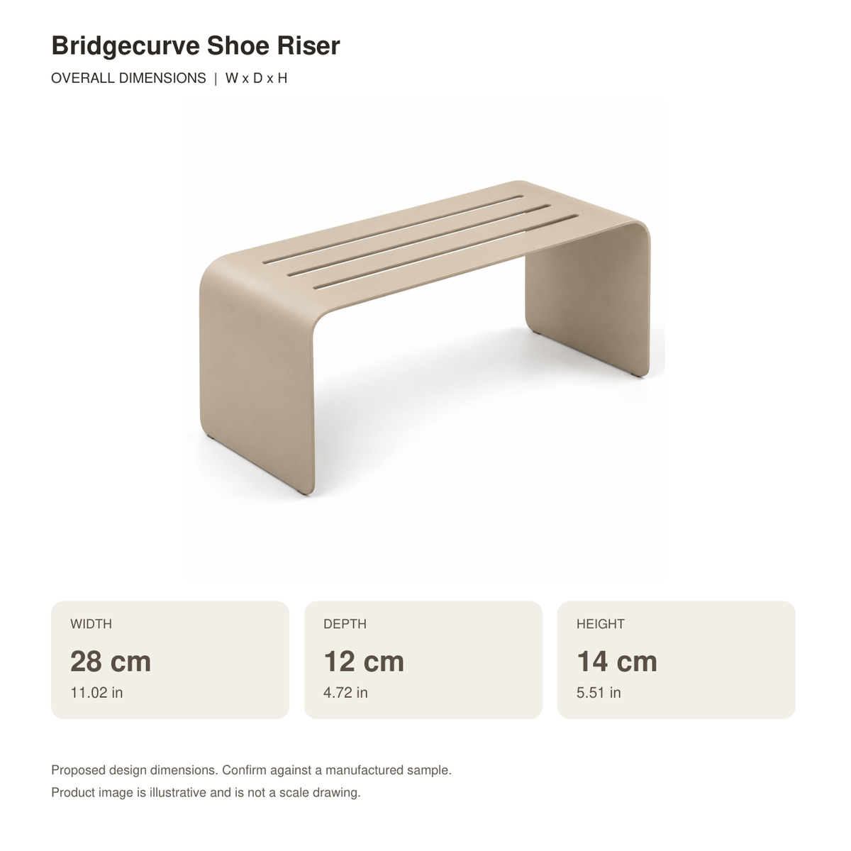Bridgecurve Shoe Riser